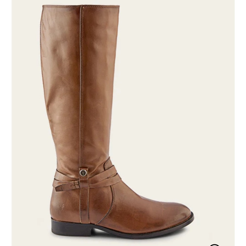 Frye Melissa Belted Leather Boots NEW! - Picture 9 of 10
